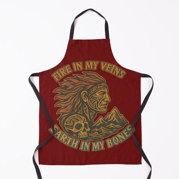 Item preview, Tribal Warrior Head — Fire in My Veins, Earth in My Bones Design designed and sold by Maximilianos.