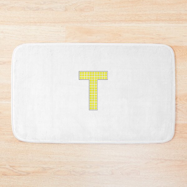 Item preview, Uppercase T - Yellow Pixel Block Character designed and sold by PixelGlyphs.
