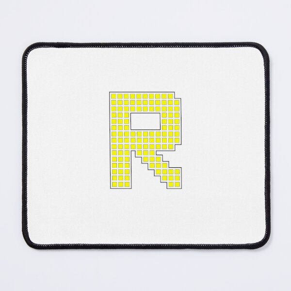 Item preview, Uppercase R - Yellow Pixel Block Character designed and sold by PixelGlyphs.