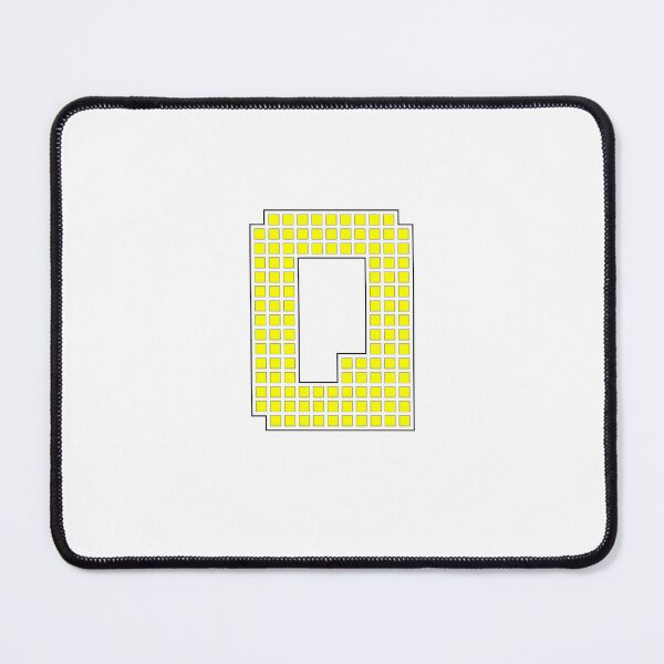 Item preview, Uppercase Q - Yellow Pixel Block Character designed and sold by PixelGlyphs.