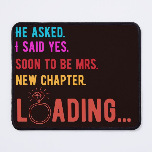 Item preview, Engagement Announcement – He Asked, I Said Yes – Funny Bride Design designed and sold by WHDProduction45.