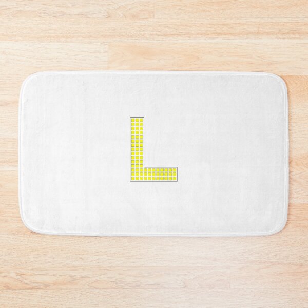 Item preview, Uppercase L - Yellow Pixel Block Character designed and sold by PixelGlyphs.