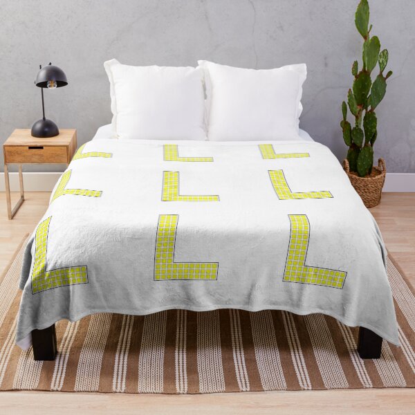 Item preview, Uppercase L - Yellow Pixel Block Character designed and sold by PixelGlyphs.
