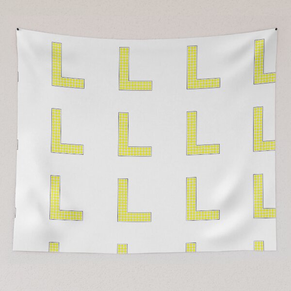 Item preview, Uppercase L - Yellow Pixel Block Character designed and sold by PixelGlyphs.