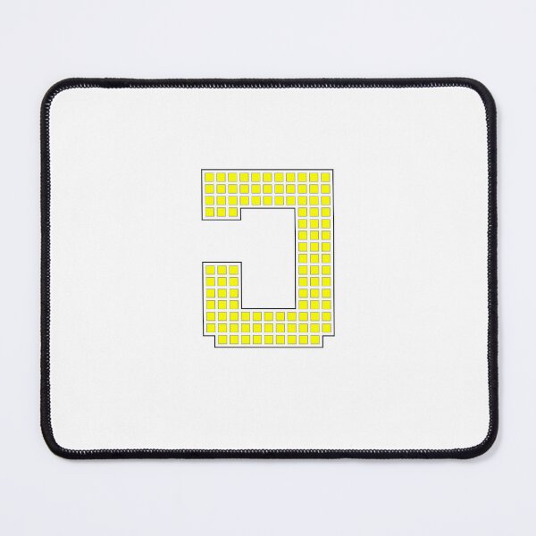Item preview, Uppercase J - Yellow Pixel Block Character designed and sold by PixelGlyphs.