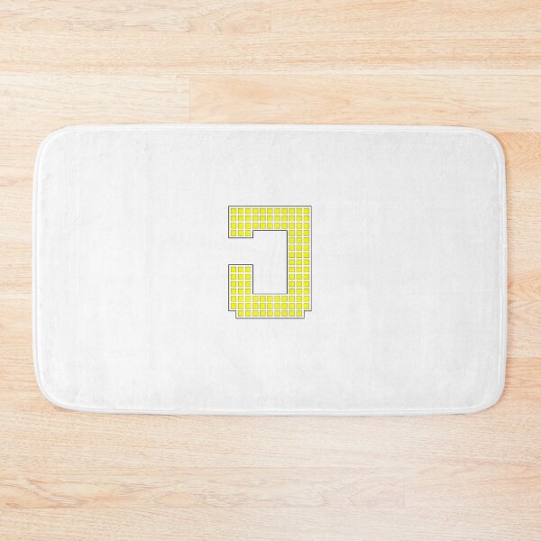 Item preview, Uppercase J - Yellow Pixel Block Character designed and sold by PixelGlyphs.