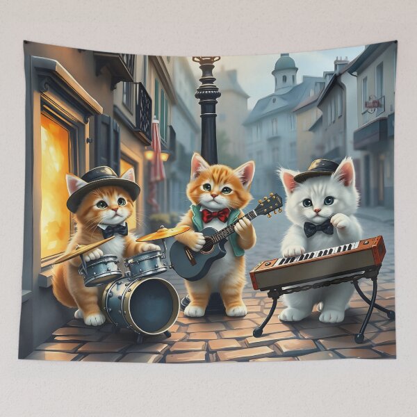 Item preview, kitten concert in the street designed and sold by Metaverse8.