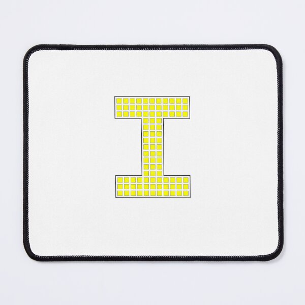 Item preview, Uppercase I - Yellow Pixel Block Character designed and sold by PixelGlyphs.