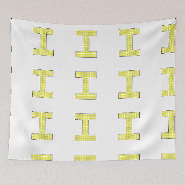 Item preview, Uppercase I - Yellow Pixel Block Character designed and sold by PixelGlyphs.