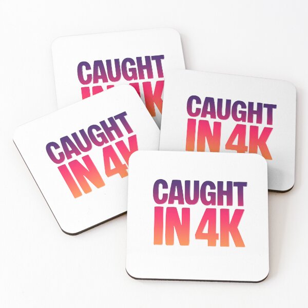 Item preview, Caught in 4K, Funny Quotes Memes in Sunset Gradient designed and sold by Memes N Lore .