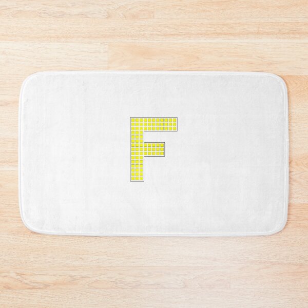Item preview, Uppercase F - Yellow Pixel Block Character designed and sold by PixelGlyphs.