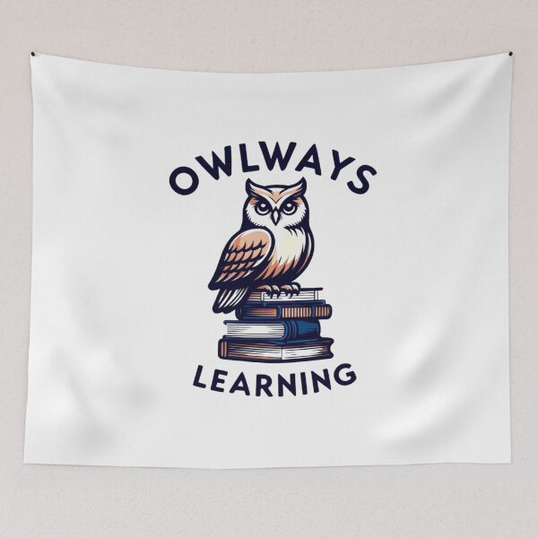 Aperçu de l'œuvre Owlways Learning créée et vendue par Rue Market.