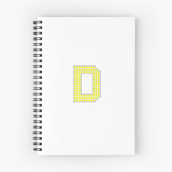 Item preview, Uppercase D - Yellow Pixel Block Character designed and sold by PixelGlyphs.