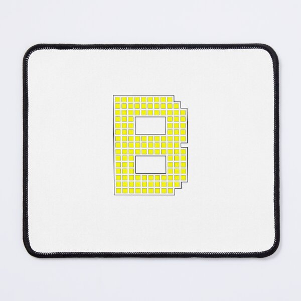 Item preview, Uppercase B - Yellow Pixel Block Character designed and sold by PixelGlyphs.