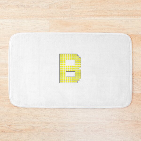 Item preview, Uppercase B - Yellow Pixel Block Character designed and sold by PixelGlyphs.