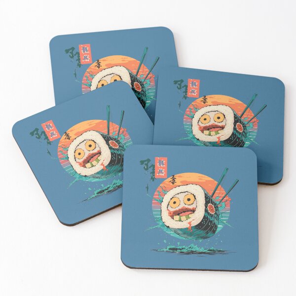 Item preview, Happy Sushi Roll – Cute and Cheerful Japanese Snack designed and sold by Anno Meister.