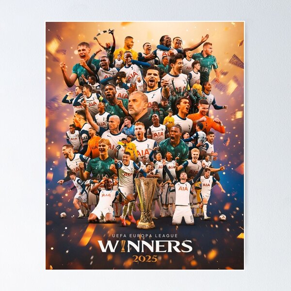 Item preview, 2025 Europa League Champions Squad | Wall Art designed and sold by Kings Clothing.