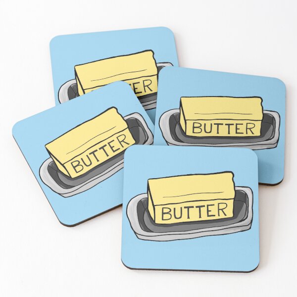 Item preview, butter dish cute illustration kitchen  designed and sold by mariahmoniquedesign.