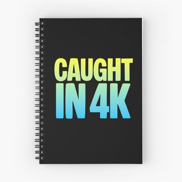 Item preview, Caught in 4K, Funny Quotes Memes in Yellow and Blue designed and sold by Memes N Lore .