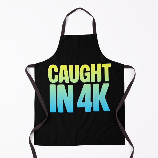 Item preview, Caught in 4K, Funny Quotes Memes in Yellow and Blue designed and sold by Memes N Lore .