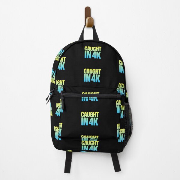 Item preview, Caught in 4K, Funny Quotes Memes in Yellow and Blue designed and sold by Memes N Lore .