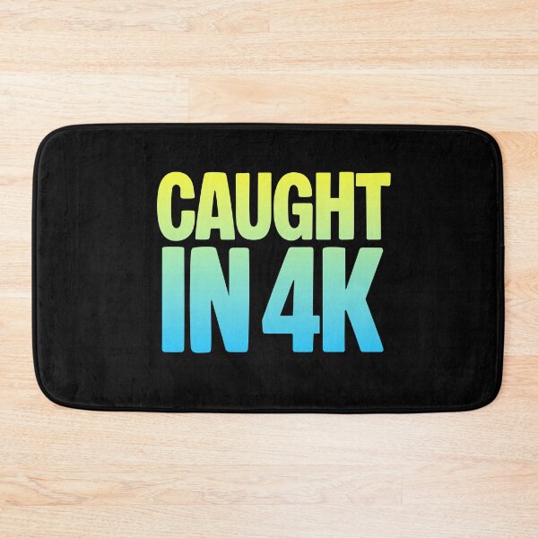 Item preview, Caught in 4K, Funny Quotes Memes in Yellow and Blue designed and sold by Memes N Lore .