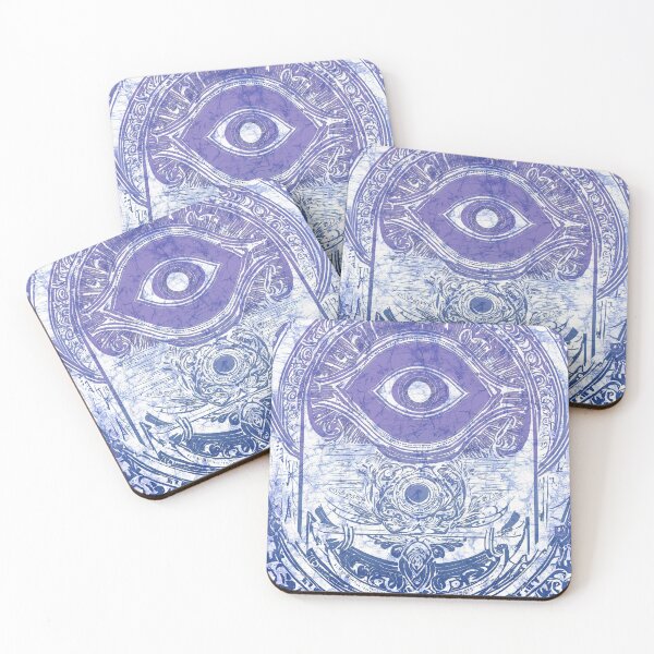 Item preview, Batik Eye Boho Purple Pattern  designed and sold by AuroraXGreen.