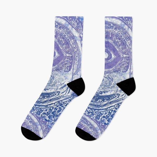 Item preview, Batik Eye Boho Purple Pattern  designed and sold by AuroraXGreen.