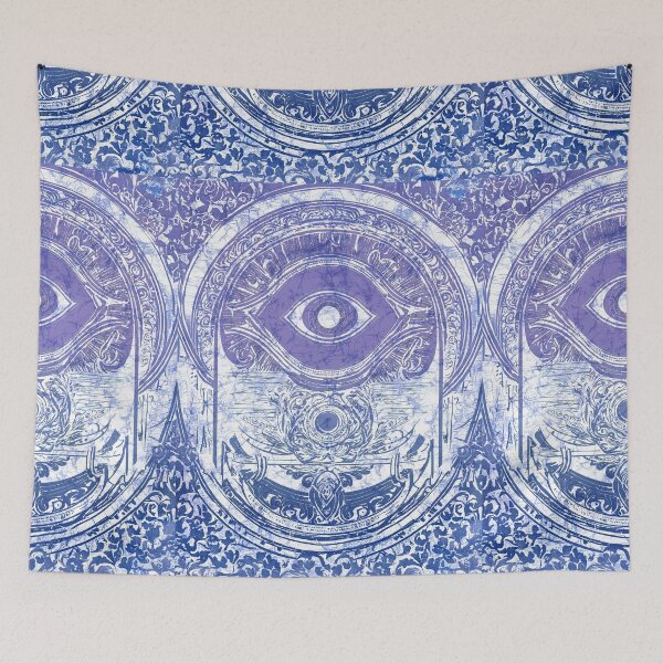 Item preview, Batik Eye Boho Purple Pattern  designed and sold by AuroraXGreen.