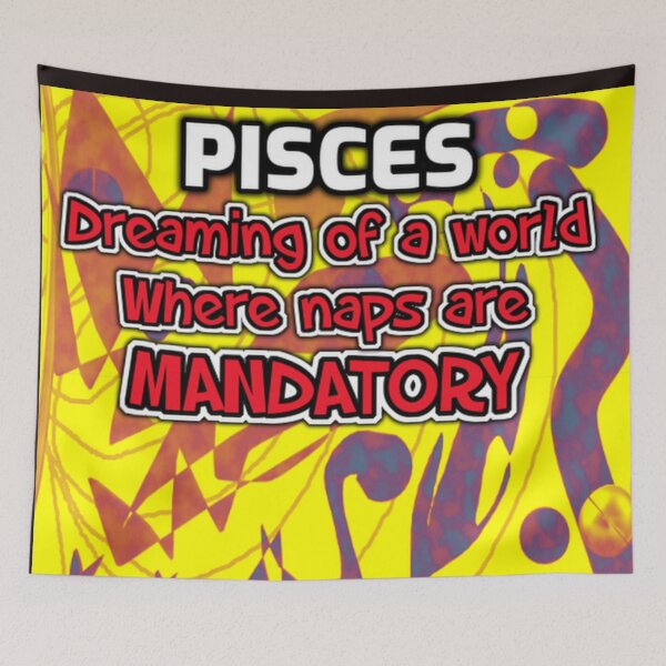 Item preview, pisces dreaming of a world yellow designed and sold by SmashingDeals.