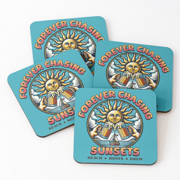 Item preview, Forever Chasing Sunsets – Beach ★ Boats ★ Brew designed and sold by XanaduHills.