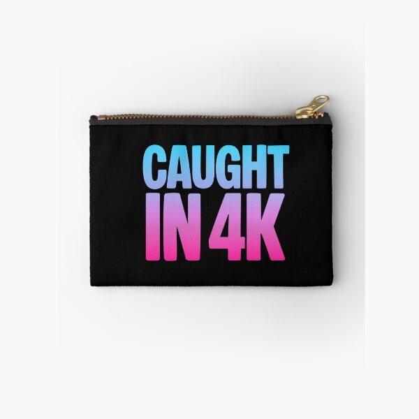 Item preview, Caught in 4K, Funny Quotes Memes in Pink and Blue Gradient designed and sold by Memes N Lore .