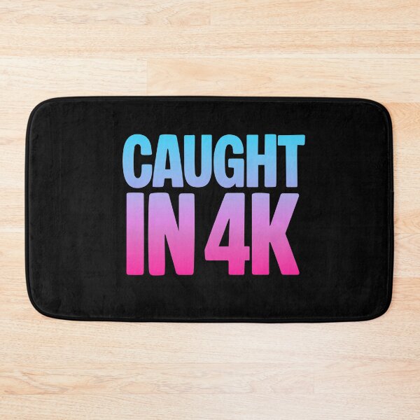 Item preview, Caught in 4K, Funny Quotes Memes in Pink and Blue Gradient designed and sold by Memes N Lore .