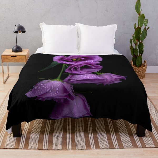 Item preview, Elegant Purple Lisianthus (Eustoma) Flowers – Delicate Botanical Art Print designed and sold by ArtiQreate.