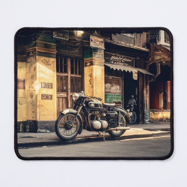 Item preview, Retro Motorbike in Town 4 designed and sold by Made-by-Gus.
