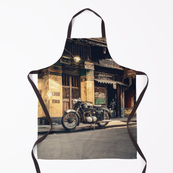 Item preview, Retro Motorbike in Town 4 designed and sold by Made-by-Gus.