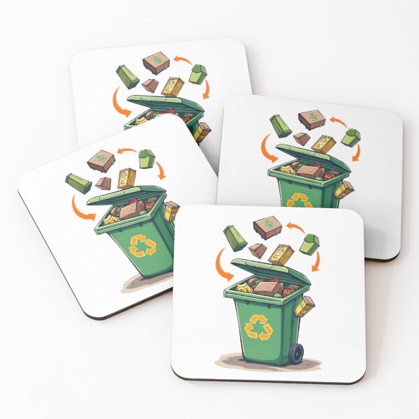 Item preview, Green Recycle Bin - Environmental Protection - Sustainable Planet - Eco-Friendly  designed and sold by Moad Fahim.
