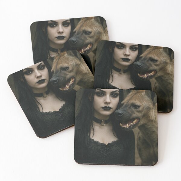Item preview, Hyena Familiar Gothic Portrait designed and sold by Boohoo Beach.