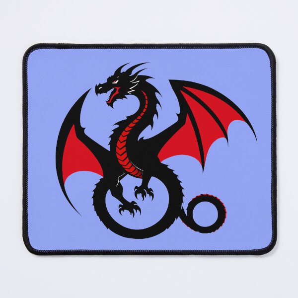Item preview, Mystical dragon in minimal black and red designed and sold by AD-Digital-Art.