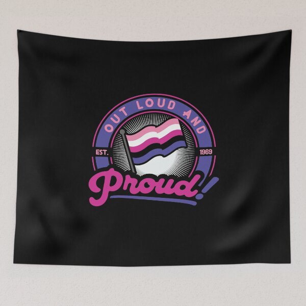 Item preview, Out, loud and proud! (genderfluid) designed and sold by remerasnerdas.