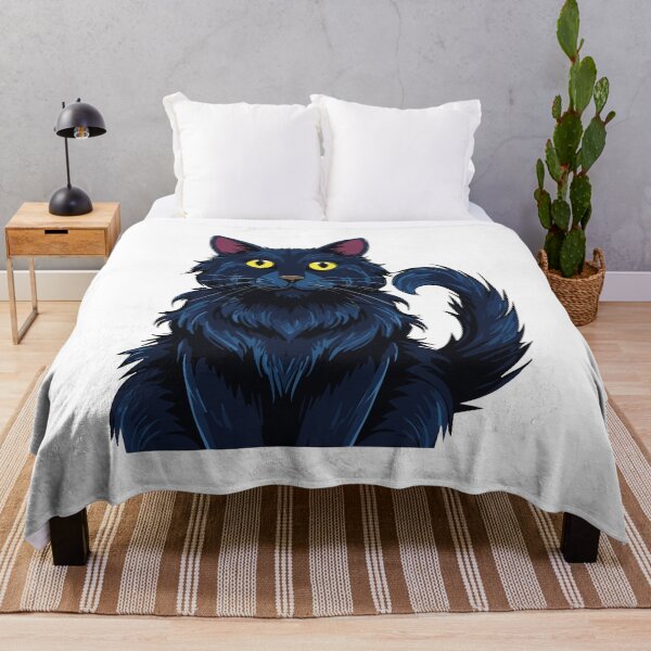 Item preview, Angry black cat with big eyes, Yellow cat's eyes, Friday 13 with black cats designed and sold by Danler.