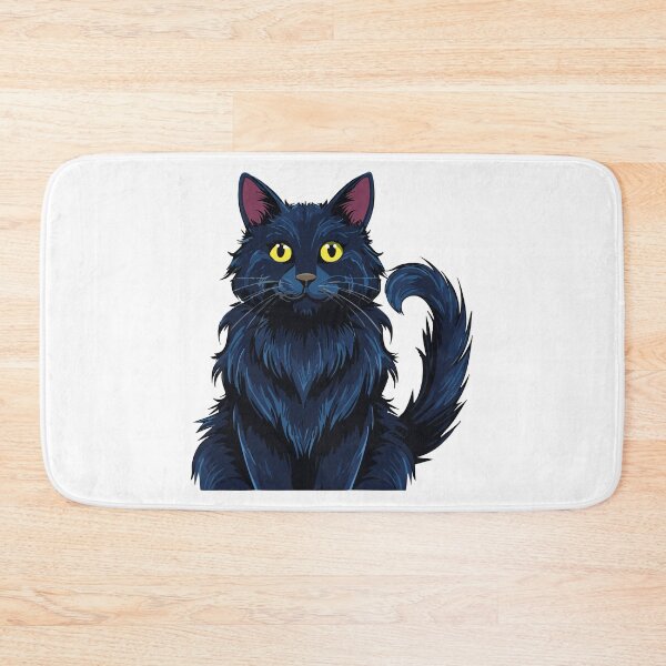 Item preview, Angry black cat with big eyes, Yellow cat's eyes, Friday 13 with black cats designed and sold by Danler.