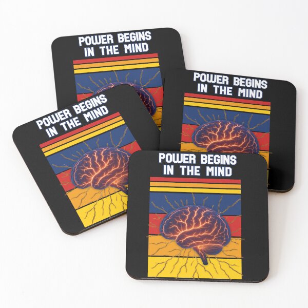 Item preview, power begins in the mind – Inspiring power Quote Design designed and sold by Pyroluxe.