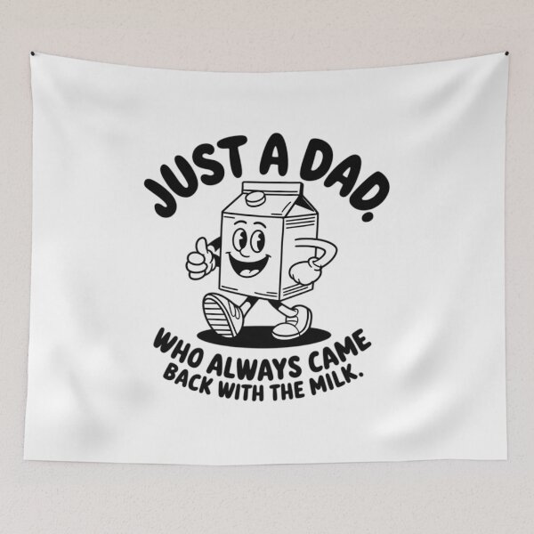 Item preview, Just A Dad! Who Always Came Back With The Milk - Funny Father's Day Gift - Happy Milk Carton  designed and sold by Moad Fahim.