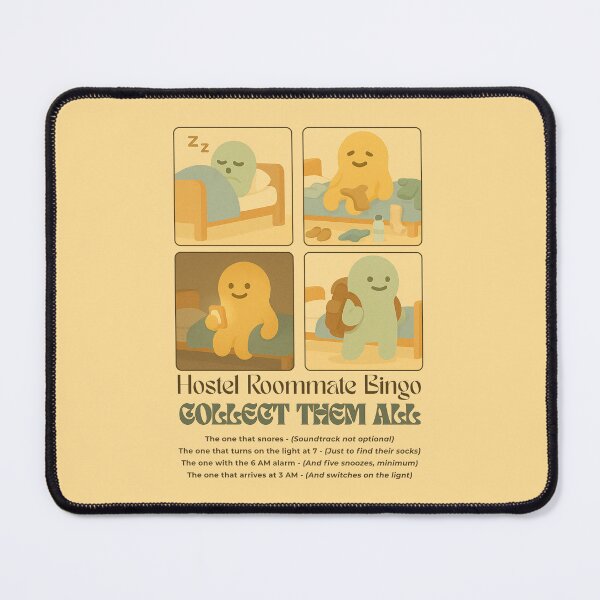 Item preview, Hostel roomates bingo - Funny Travel Design designed and sold by HolaNomad.