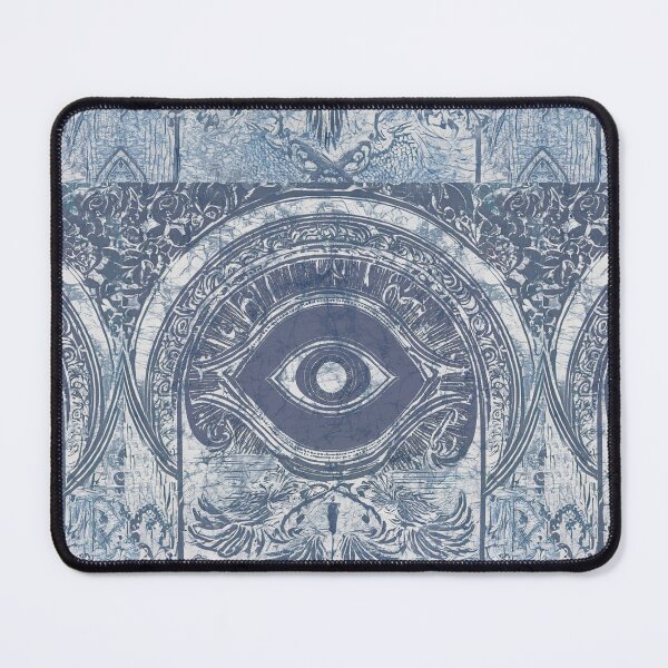 Item preview, Denim Blue Batik Eye Boho Pattern  designed and sold by AuroraXGreen.