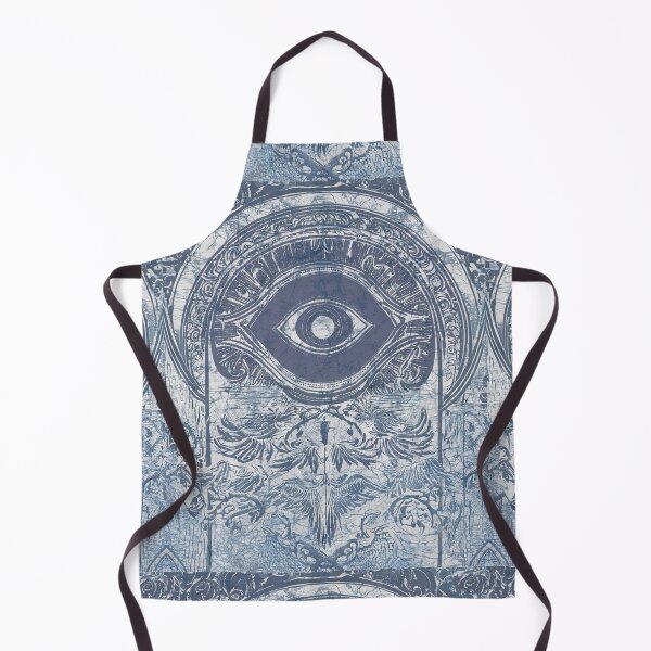 Item preview, Denim Blue Batik Eye Boho Pattern  designed and sold by AuroraXGreen.