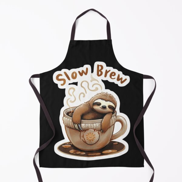 Item preview, Sleepy Sloth in Coffee Cup with "Slow Brew" designed and sold by Winther-Art.