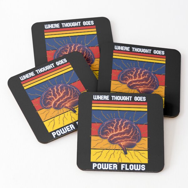 Item preview, where thought goes, powers flows – Inspiring power Quote Design designed and sold by Pyroluxe.