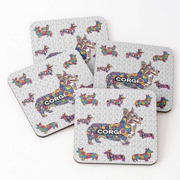 Item preview, Ten Geometric Corgi Pop Art Designs designed and sold by Zini-ArtStudio.
